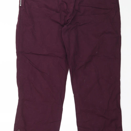 Mountain Warehouse Womens Purple   Cargo Trousers Size 18 L31 in