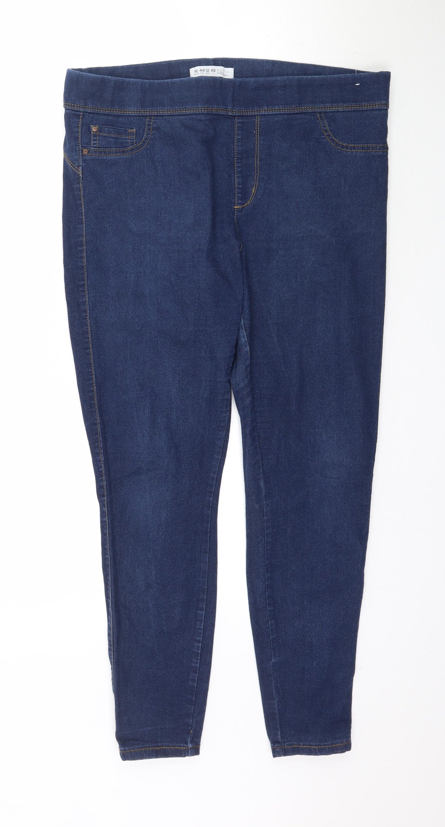 Denim Co. Womens Blue  Denim Jegging Jeans Size 16 L28 in