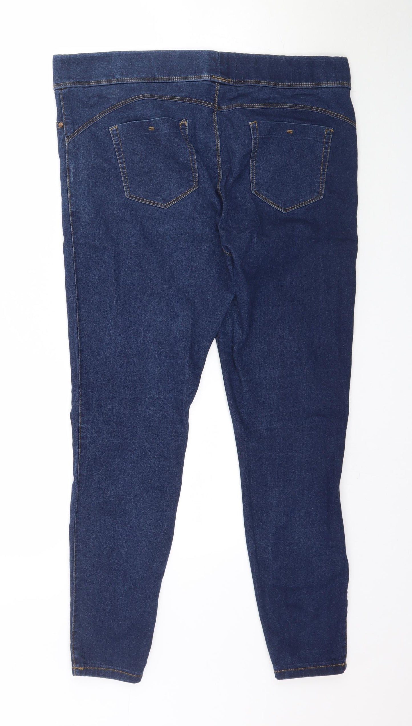 Denim Co. Womens Blue  Denim Jegging Jeans Size 16 L28 in