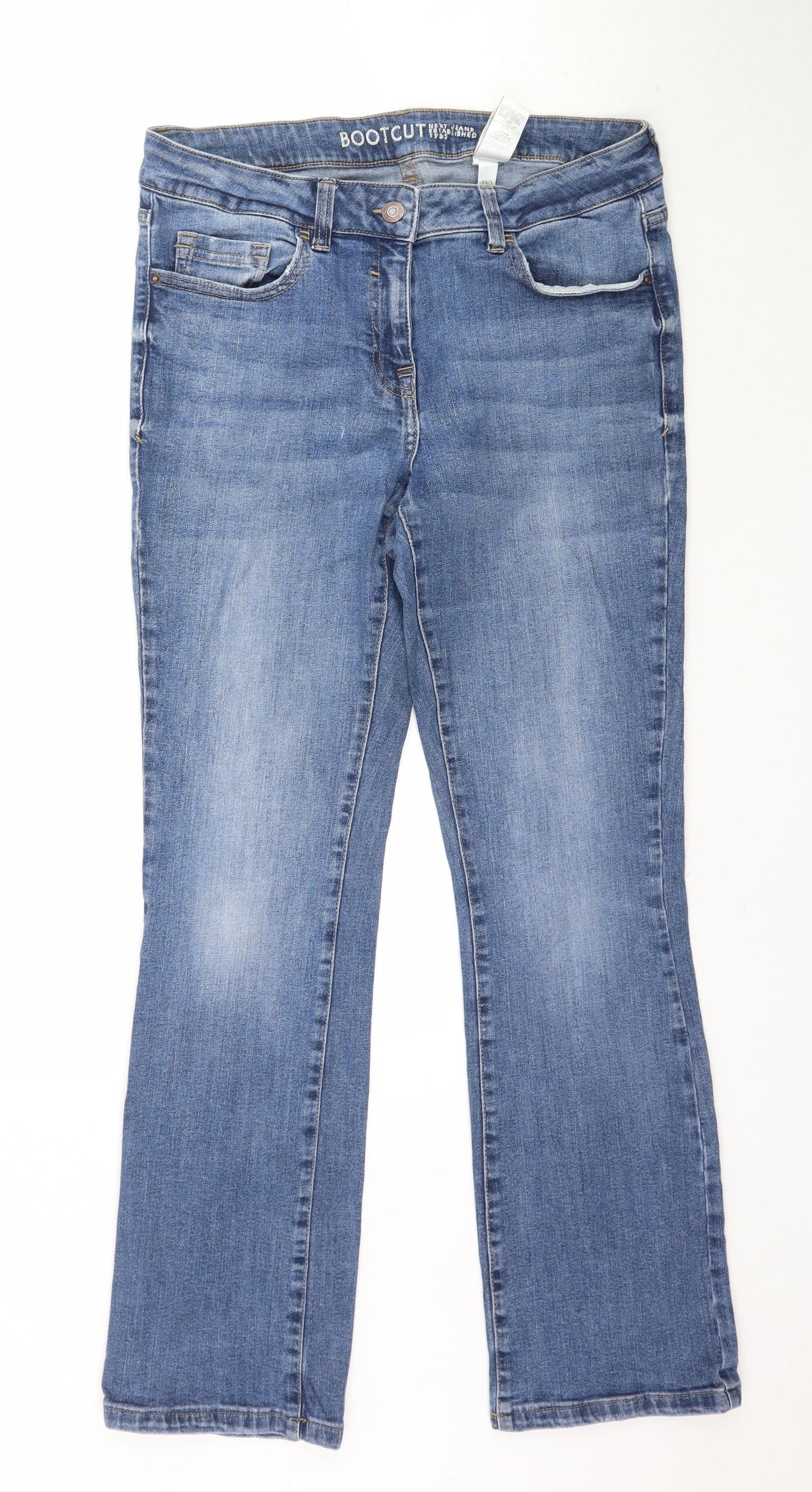 NEXT Womens Blue  Denim Bootcut Jeans Size 12 L30 in