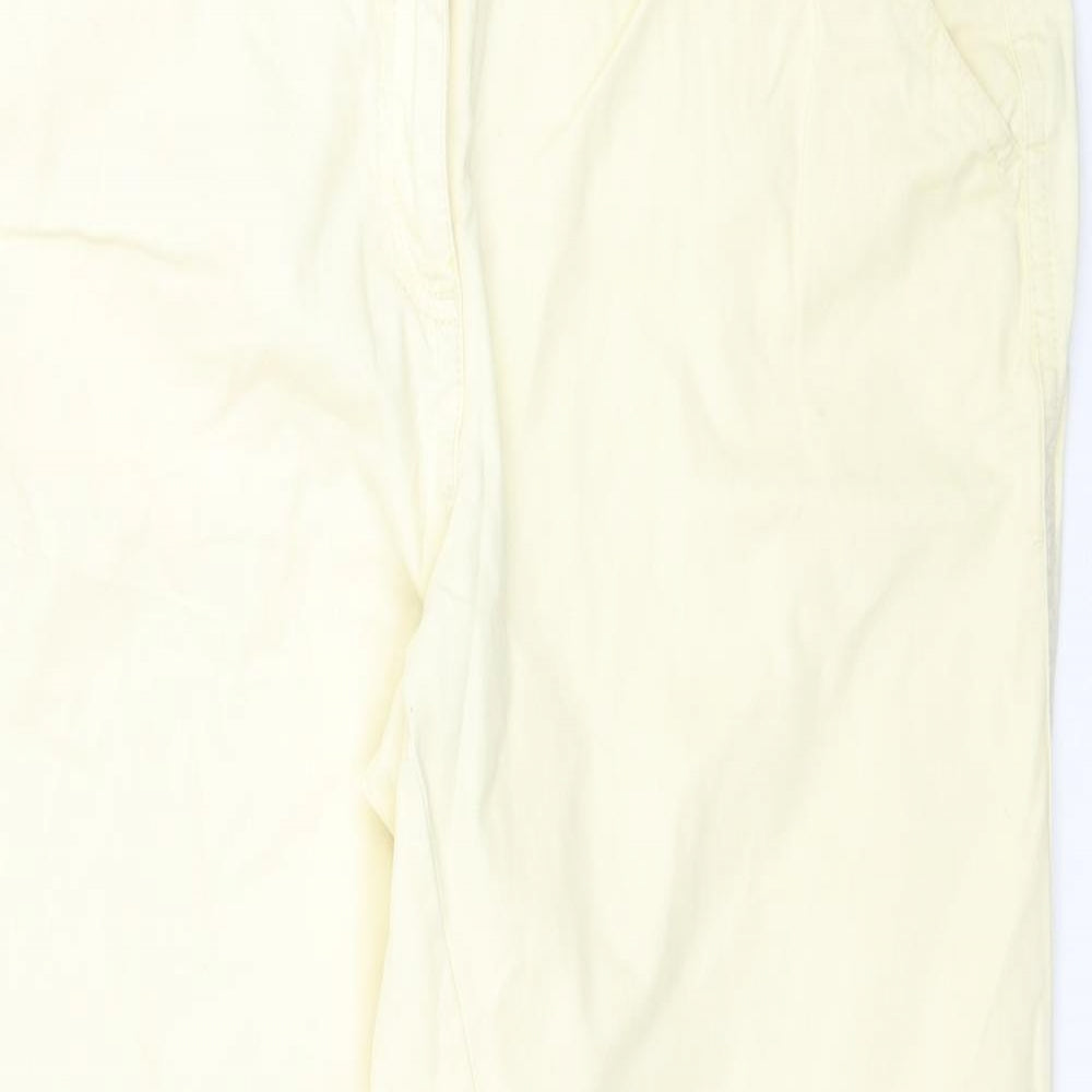 TU Womens Yellow   Trousers  Size 14 L28 in