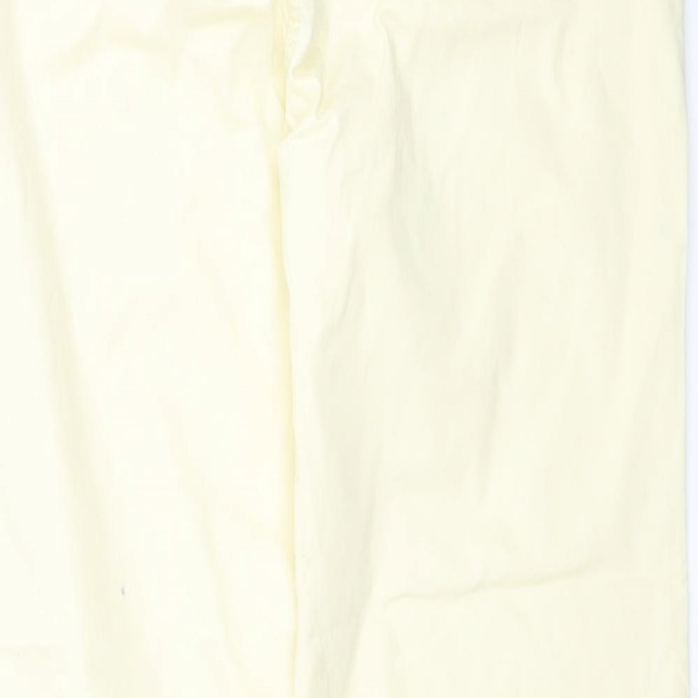 TU Womens Yellow   Trousers  Size 14 L28 in