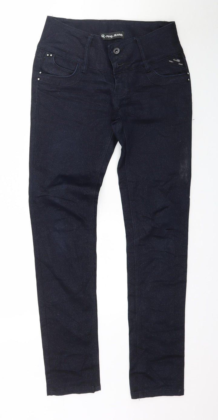 R-Ping Womens Blue  Denim Skinny Jeans Size 30 in L34 in