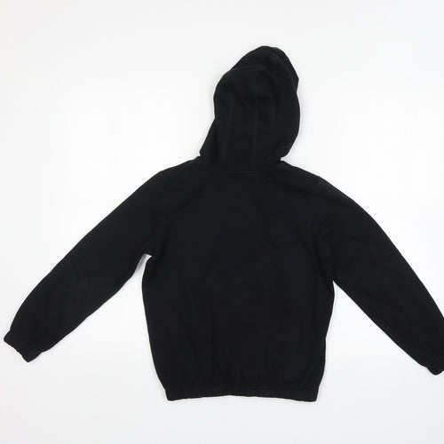 George Boys Black   Full Zip Hoodie Size 9-10 Years