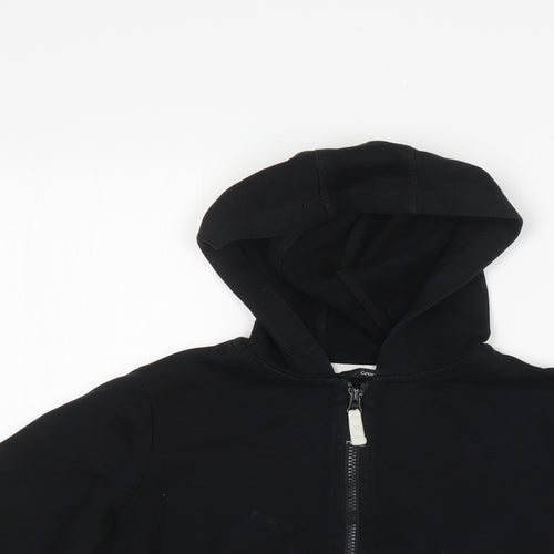George Boys Black   Full Zip Hoodie Size 9-10 Years