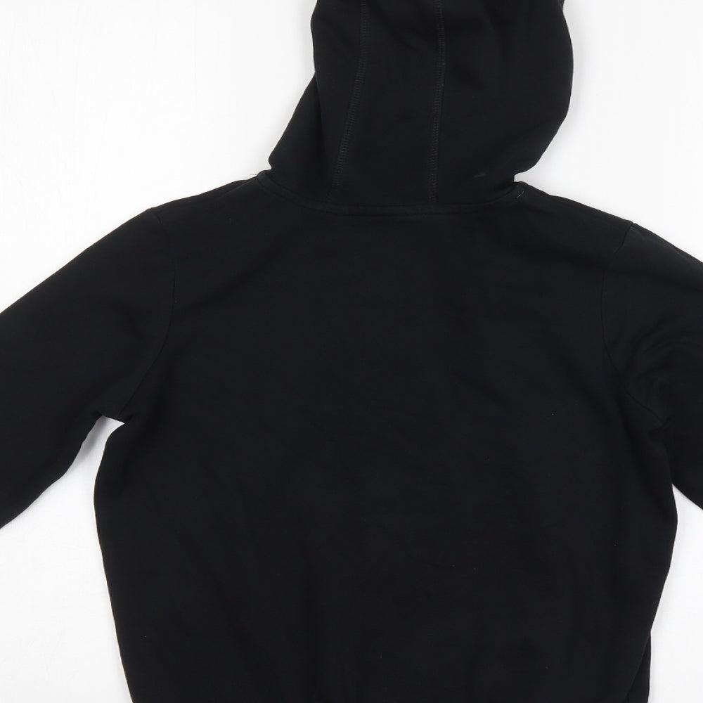 George Boys Black   Full Zip Hoodie Size 9-10 Years