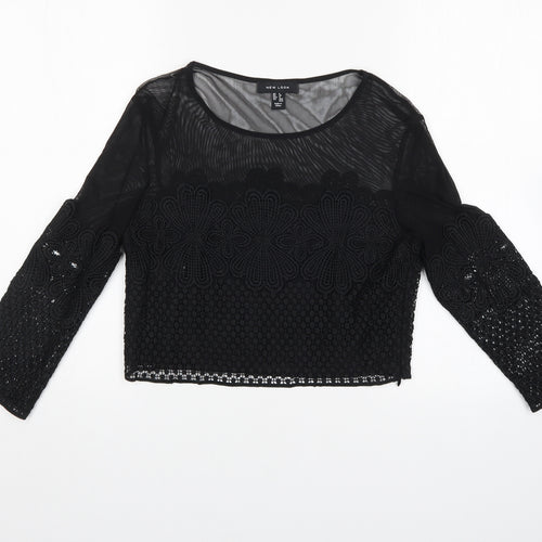 New Look Womens Black   Basic Blouse Size 8