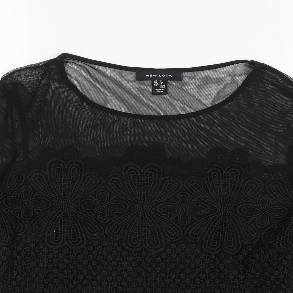 New Look Womens Black   Basic Blouse Size 8
