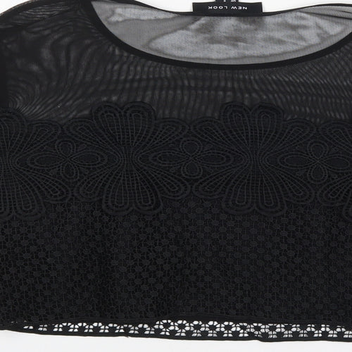 New Look Womens Black   Basic Blouse Size 8