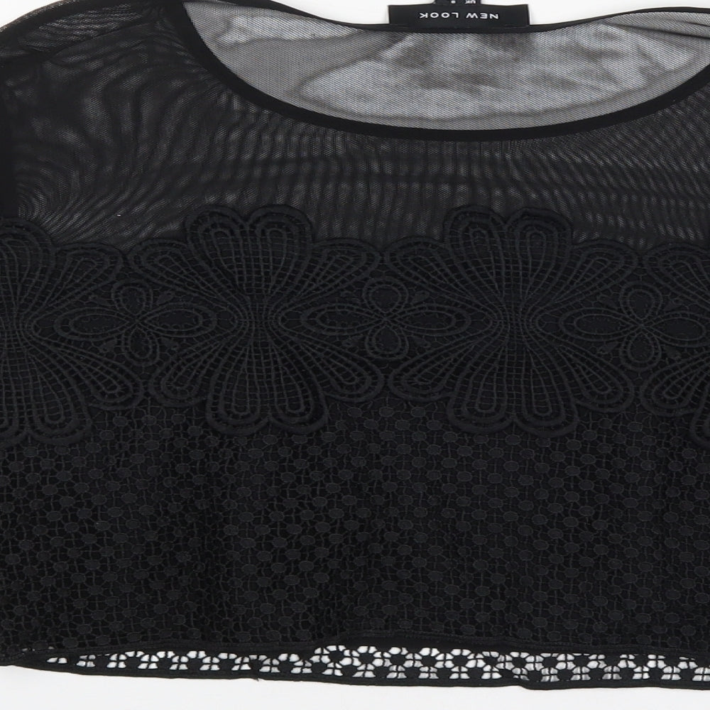 New Look Womens Black   Basic Blouse Size 8