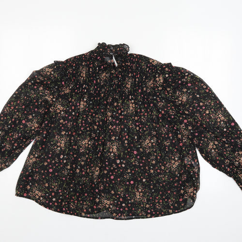 New Look Womens Multicoloured Floral  Tunic Blouse Size 8