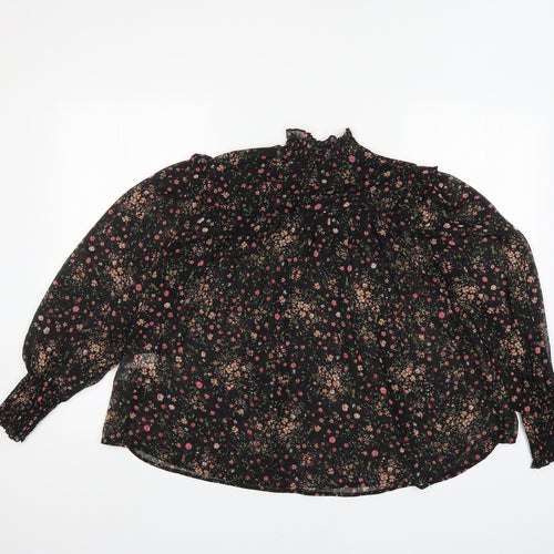 New Look Womens Multicoloured Floral  Tunic Blouse Size 8