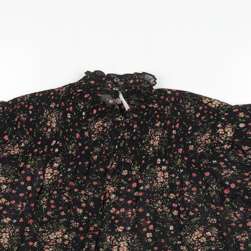 New Look Womens Multicoloured Floral  Tunic Blouse Size 8