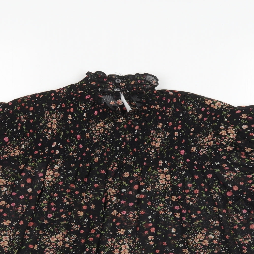 New Look Womens Multicoloured Floral  Tunic Blouse Size 8