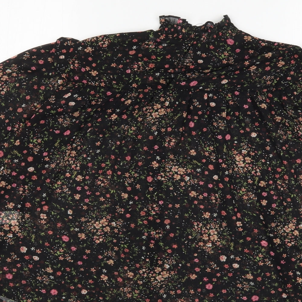 New Look Womens Multicoloured Floral  Tunic Blouse Size 8