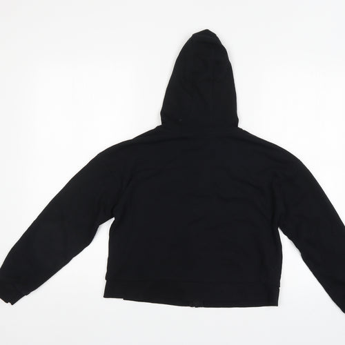 George Girls Black   Full Zip Hoodie Size 11-12 Years