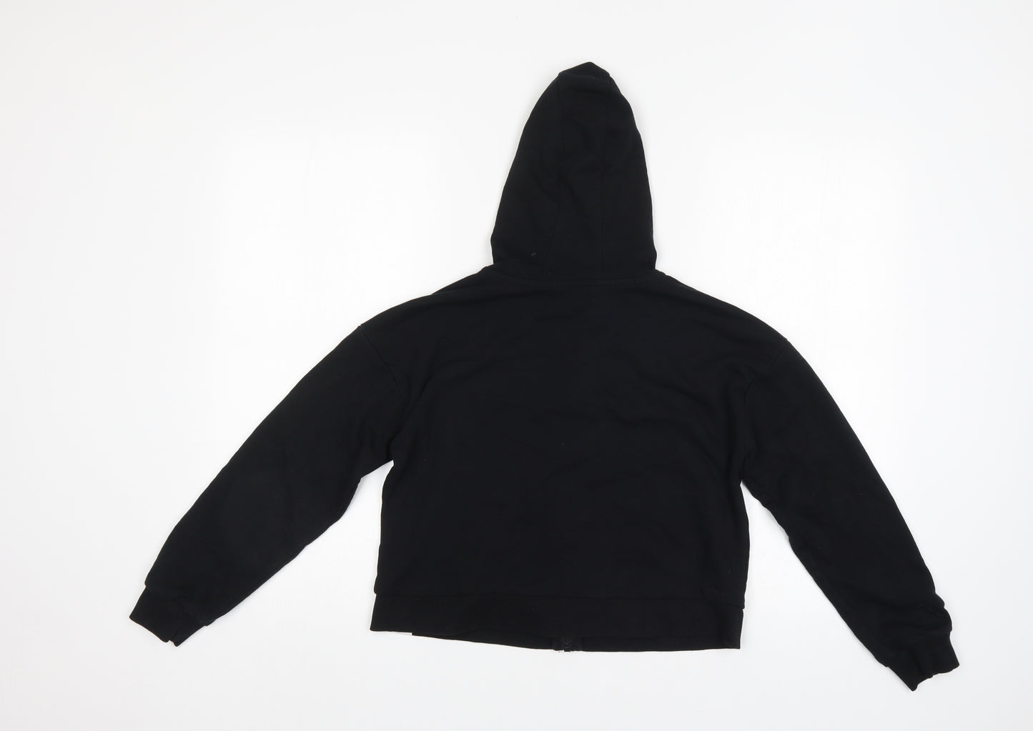 George Girls Black   Full Zip Hoodie Size 11-12 Years