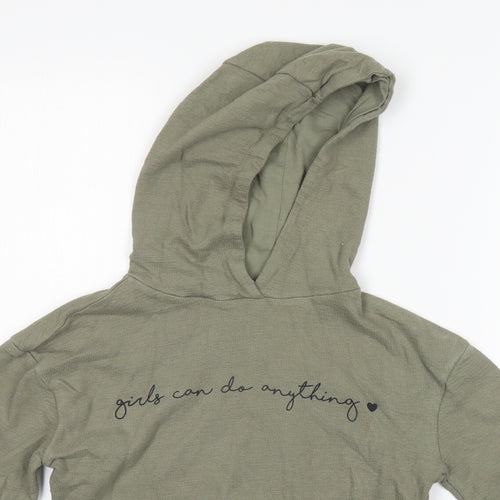 miss e-vie Girls Green   Pullover Hoodie Size 7-8 Years