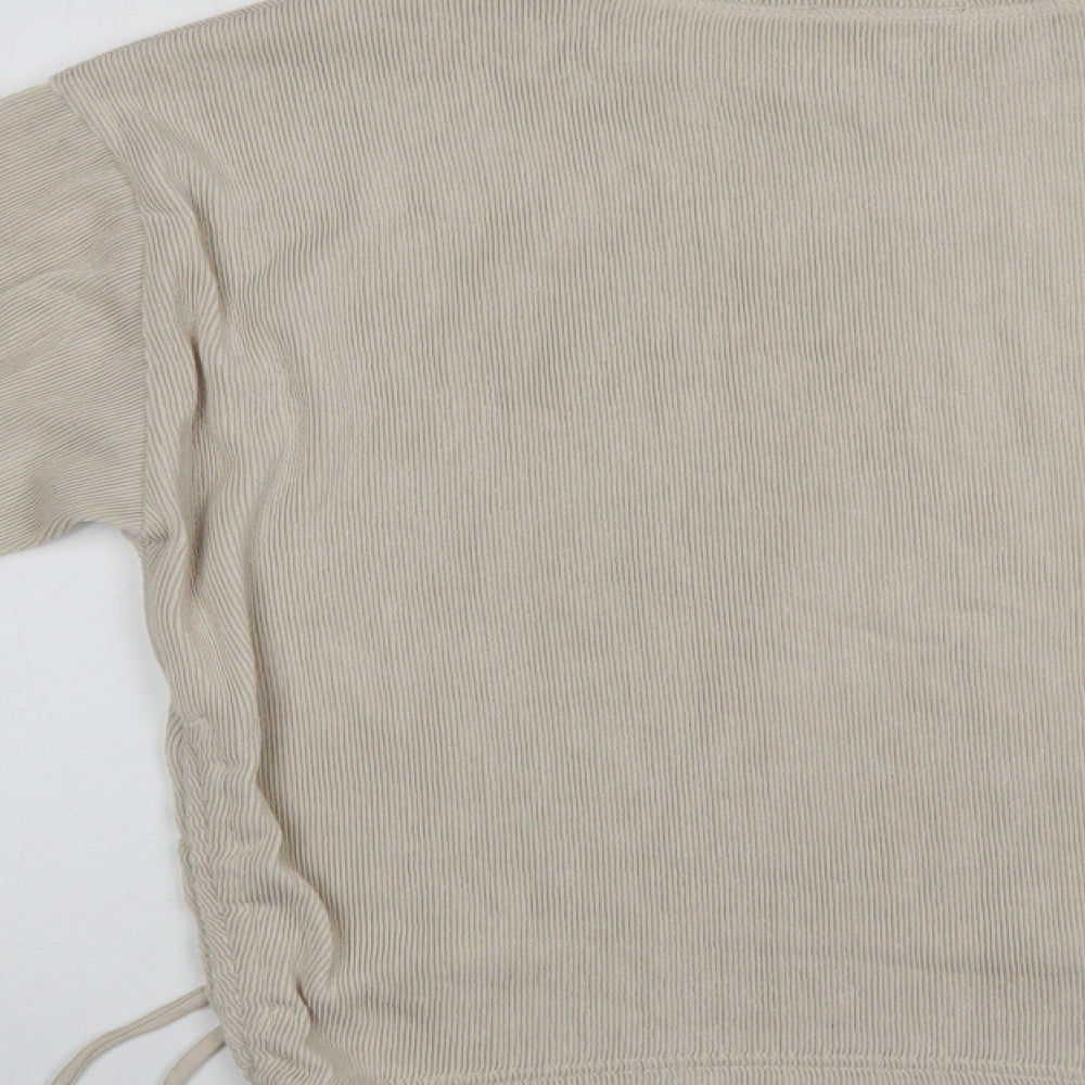 Zara Womens Ivory   Pullover Jumper Size M
