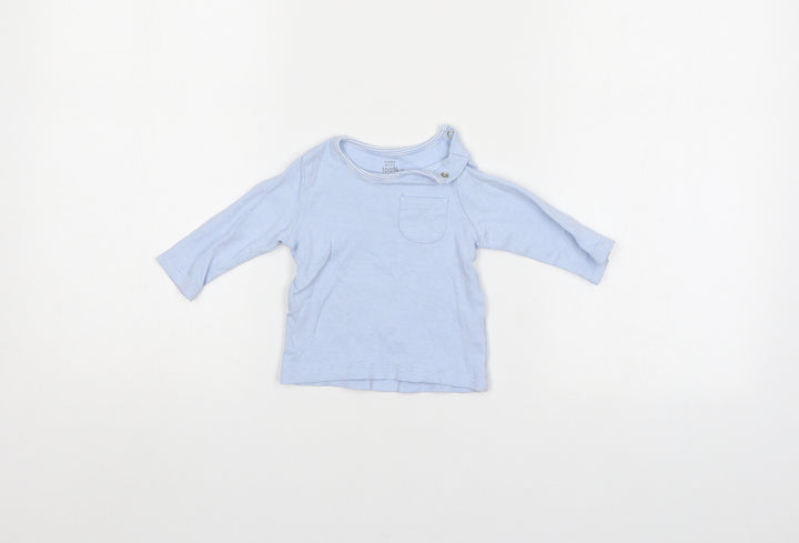 Fred & Flo Baby Blue Striped  Pullover Jumper Size 0-3 Months