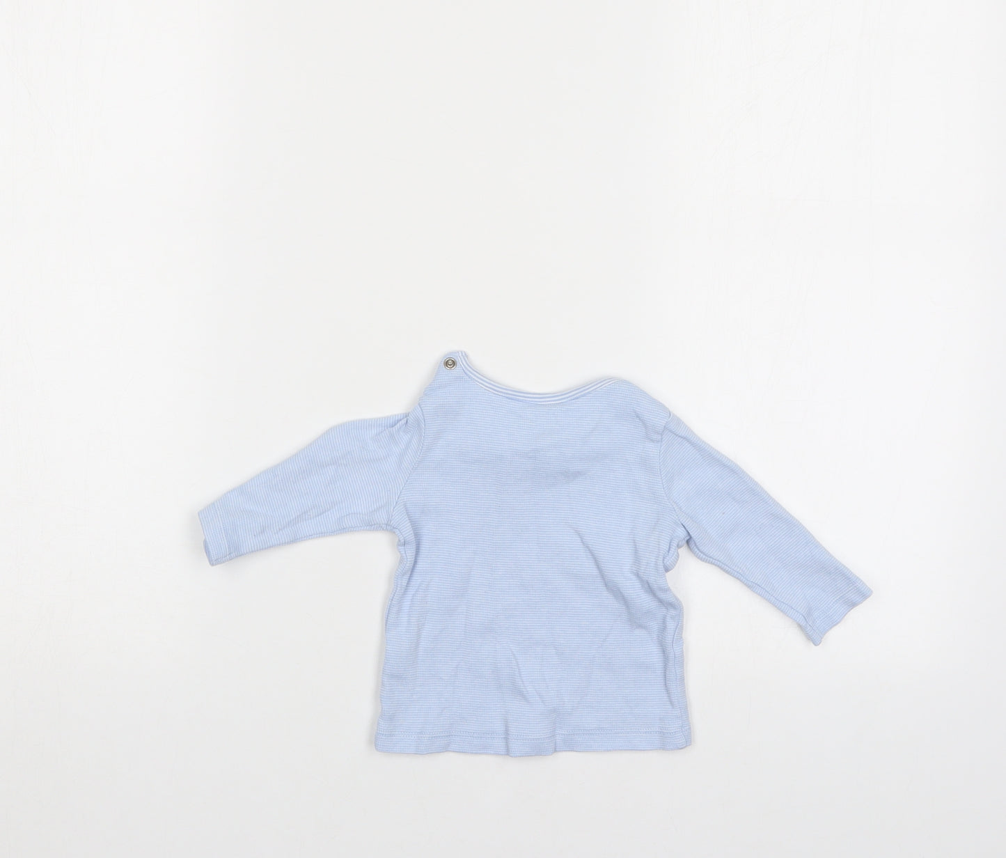 Fred & Flo Baby Blue Striped  Pullover Jumper Size 0-3 Months