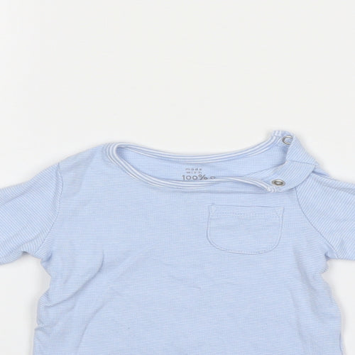 Fred & Flo Baby Blue Striped  Pullover Jumper Size 0-3 Months