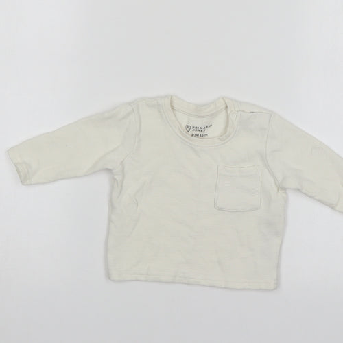 Primark Baby White   Pullover Jumper Size 0-3 Months
