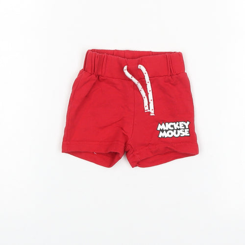 Disney Baby Red   Cropped Trousers Size 0-3 Months