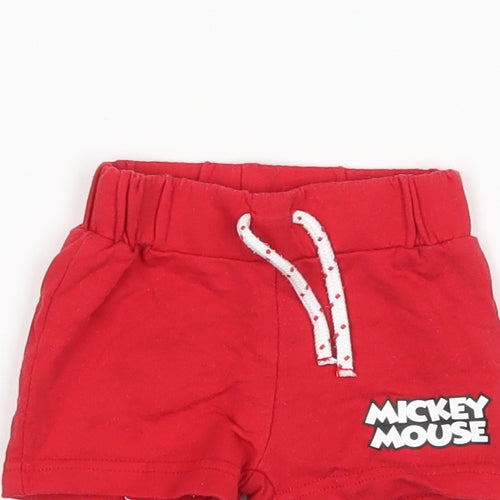 Disney Baby Red   Cropped Trousers Size 0-3 Months