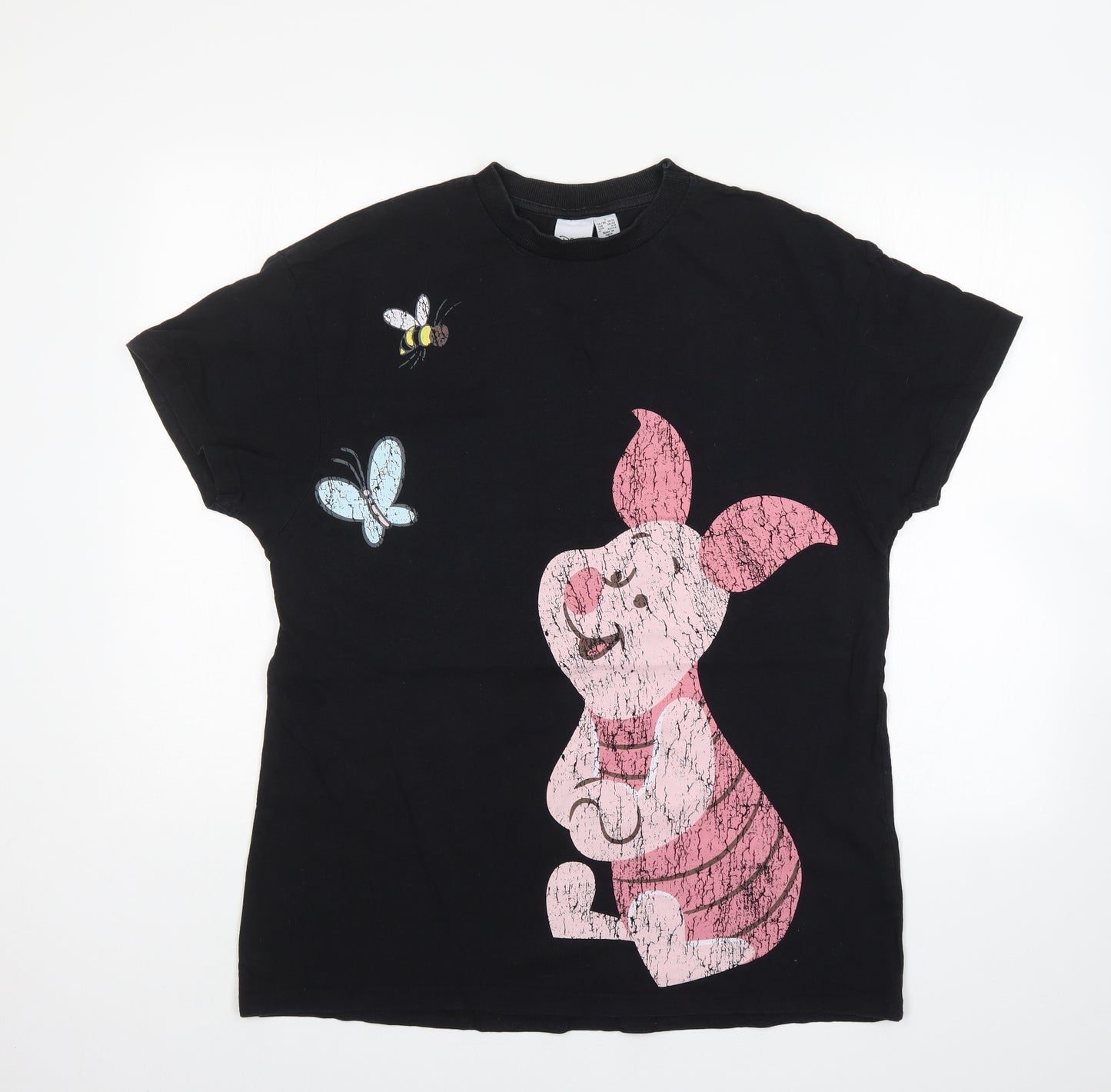 Disney Womens Black   Basic T-Shirt Size 12  - Winnie the Pooh
