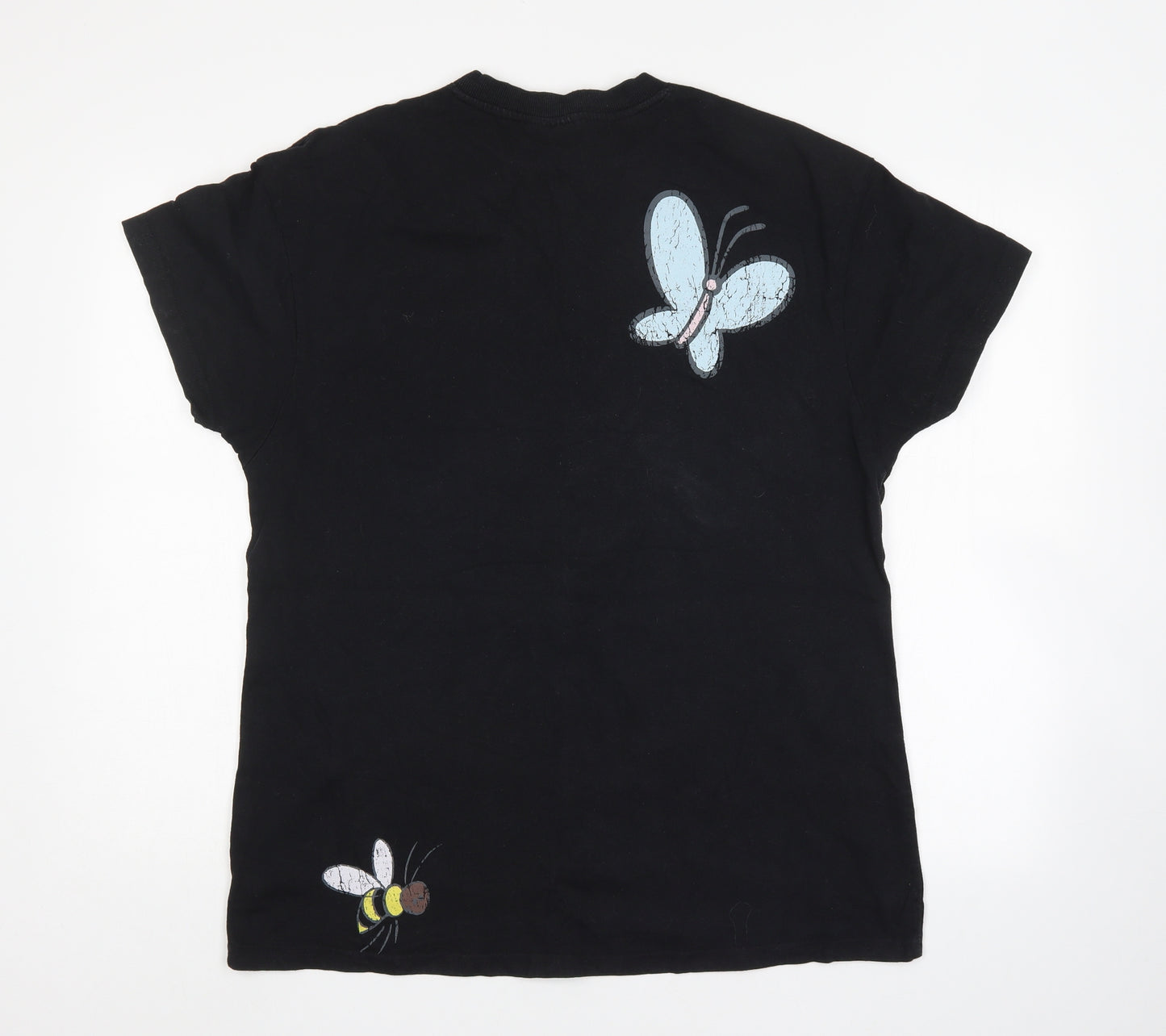 Disney Womens Black   Basic T-Shirt Size 12  - Winnie the Pooh