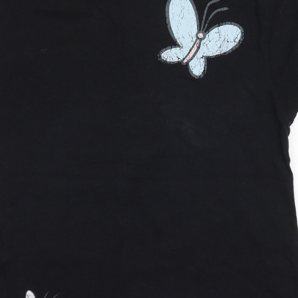 Disney Womens Black   Basic T-Shirt Size 12  - Winnie the Pooh