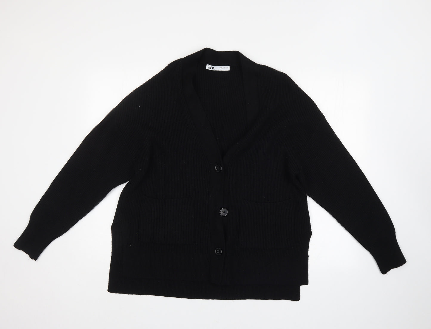 Zara Womens Black   Cardigan Jumper Size M