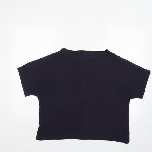 M&S Womens Blue   Basic Blouse Size 14