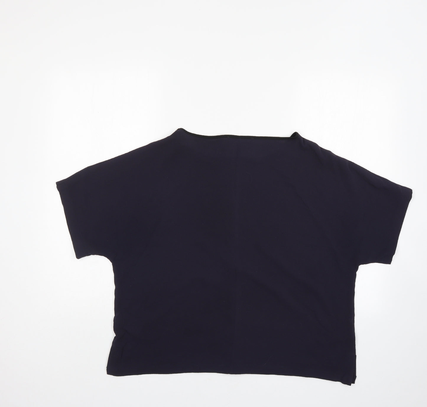 M&S Womens Blue   Basic Blouse Size 14
