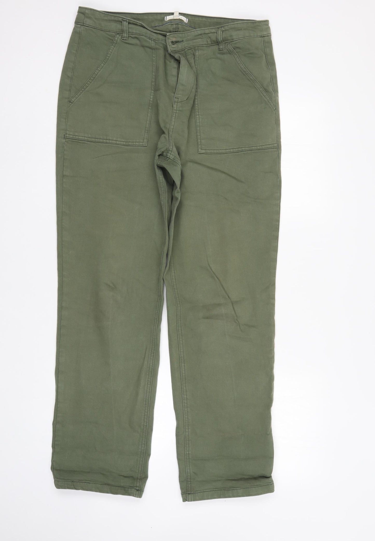 jOU7LES Womens Green  Denim Straight Jeans Size 14 L30 in