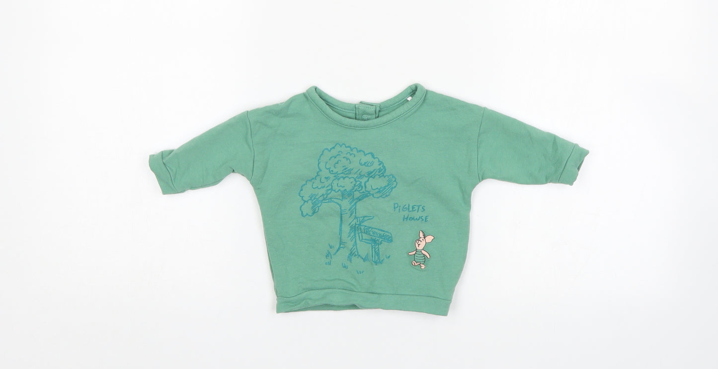 M&S Baby Green   Pullover Jumper Size 0-3 Months