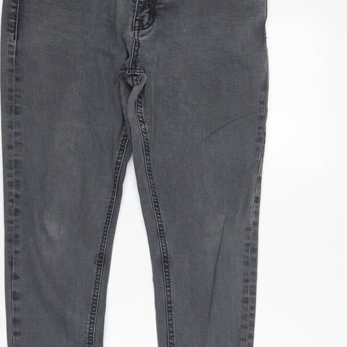 M&S Womens Grey  Denim Skinny Jeans Size 14 L27 in