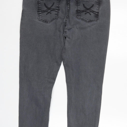 M&S Womens Grey  Denim Skinny Jeans Size 14 L27 in