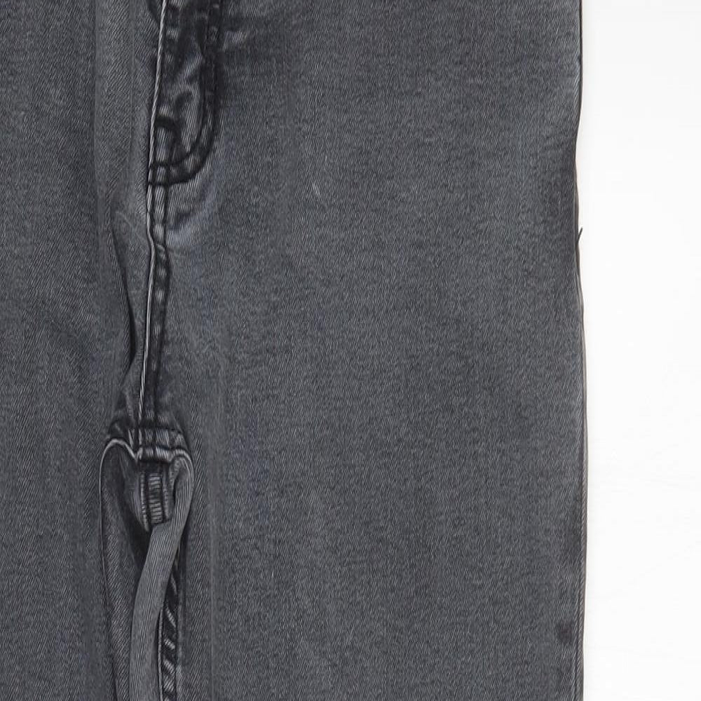M&S Womens Grey  Denim Skinny Jeans Size 14 L27 in