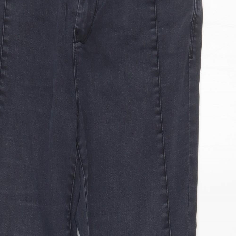 NEXT Womens Grey  Denim Tapered Jeans Size 14 L28 in