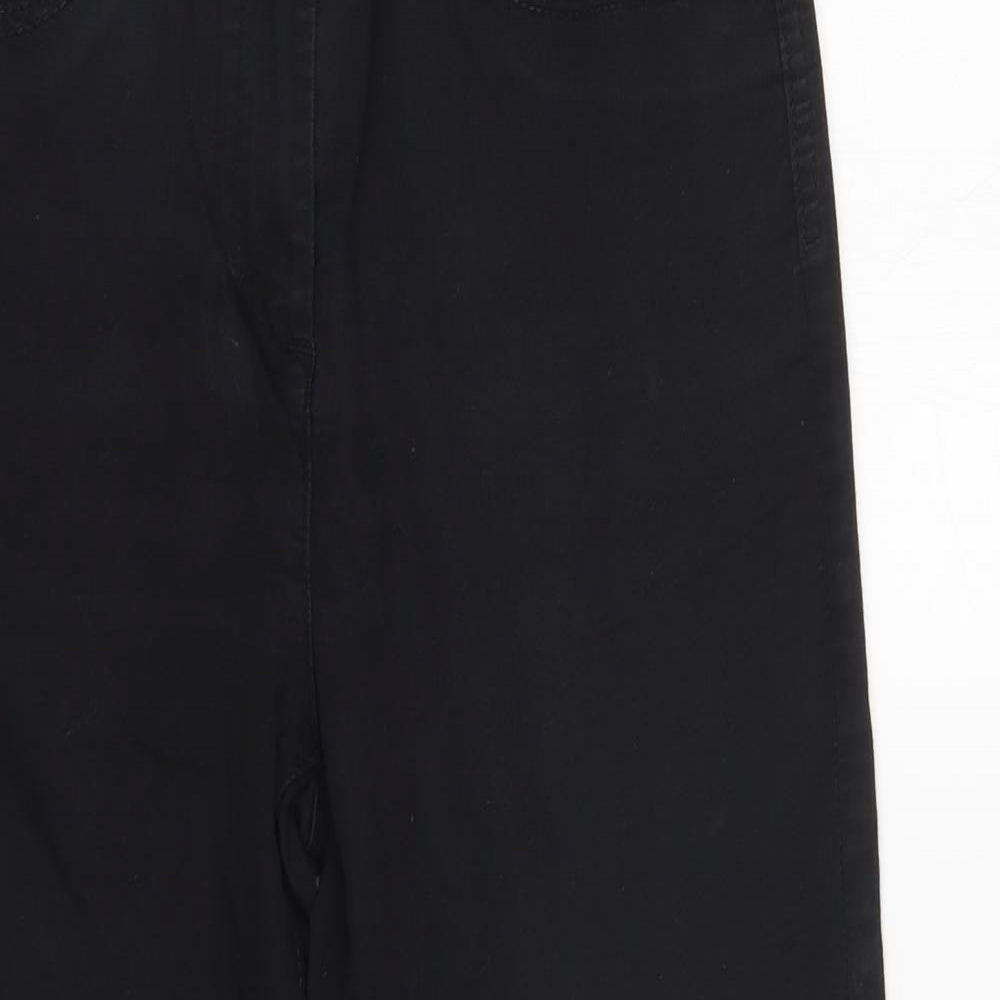 Preworn Womens Black  Denim Cropped Jeans  L22 in