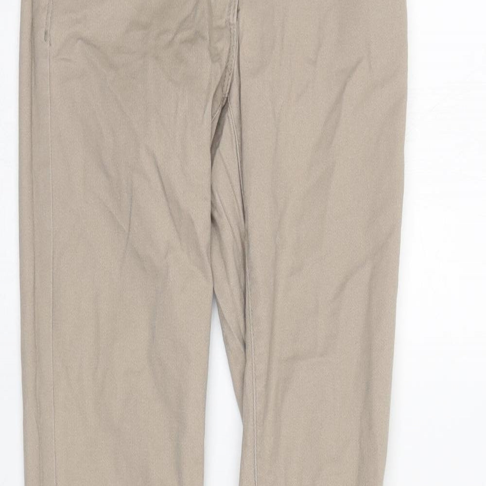 H&M Womens Ivory  Denim Straight Jeans Size 6 L30 in