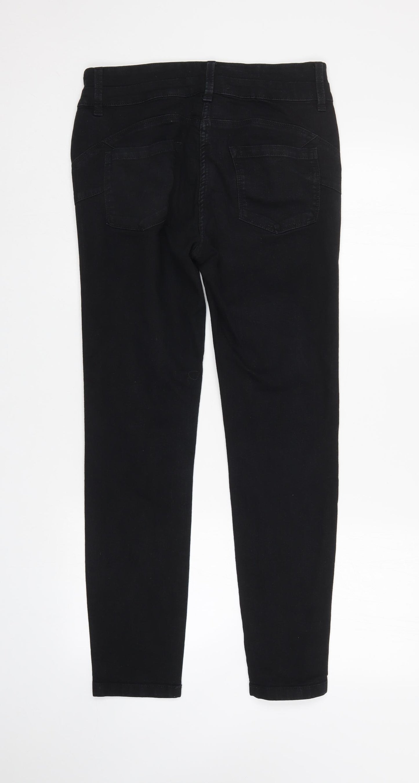 NEXT Womens Black  Denim Skinny Jeans Size 12 L29 in