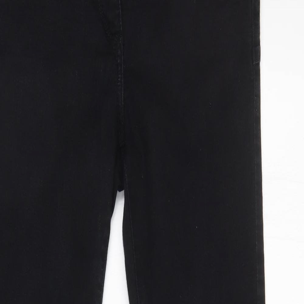 NEXT Womens Black  Denim Skinny Jeans Size 12 L29 in
