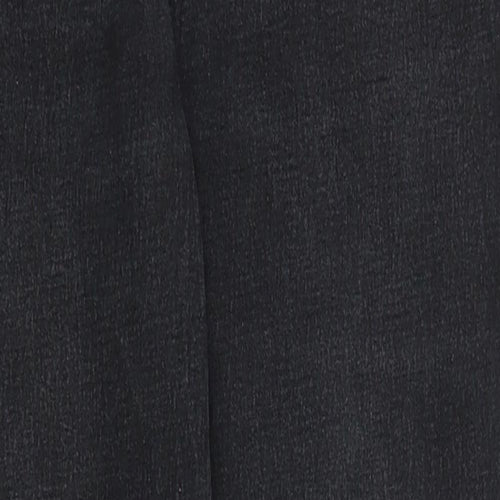 Diane Gilman Womens Black  Denim Straight Jeans Size 10 L28 in