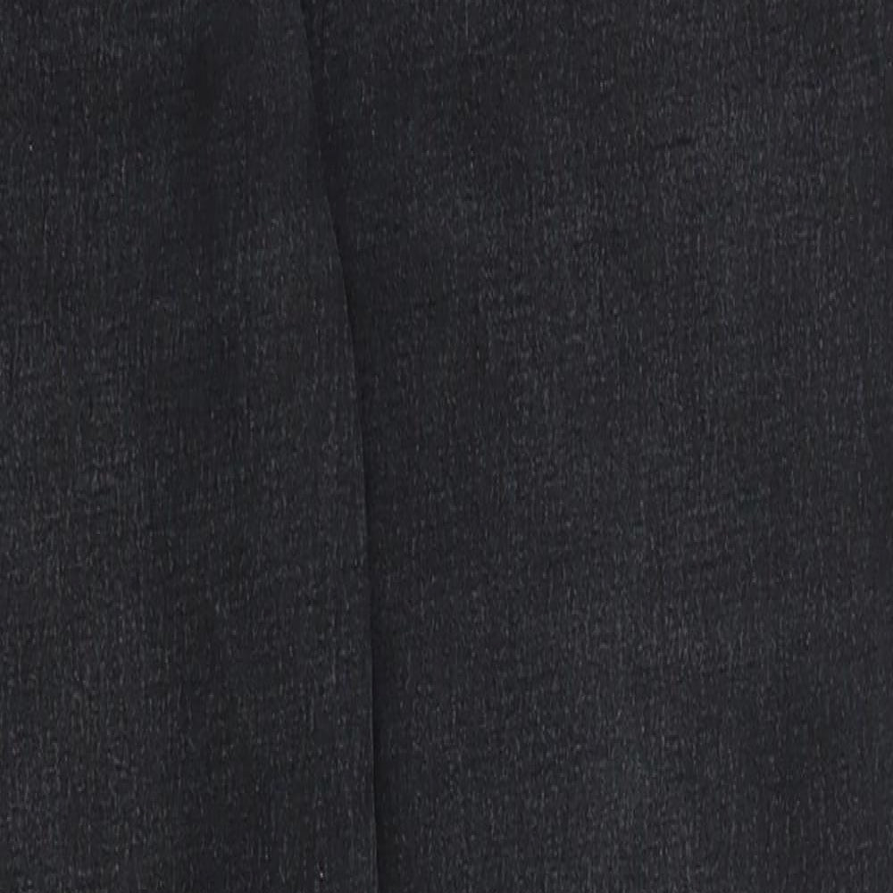 Diane Gilman Womens Black  Denim Straight Jeans Size 10 L28 in