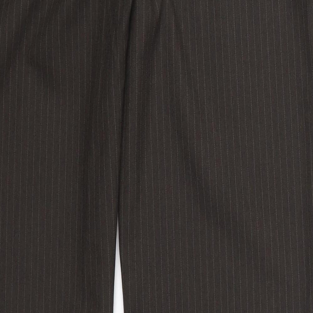 Preworn Womens Brown Striped  Trousers  Size 32 in L29 in