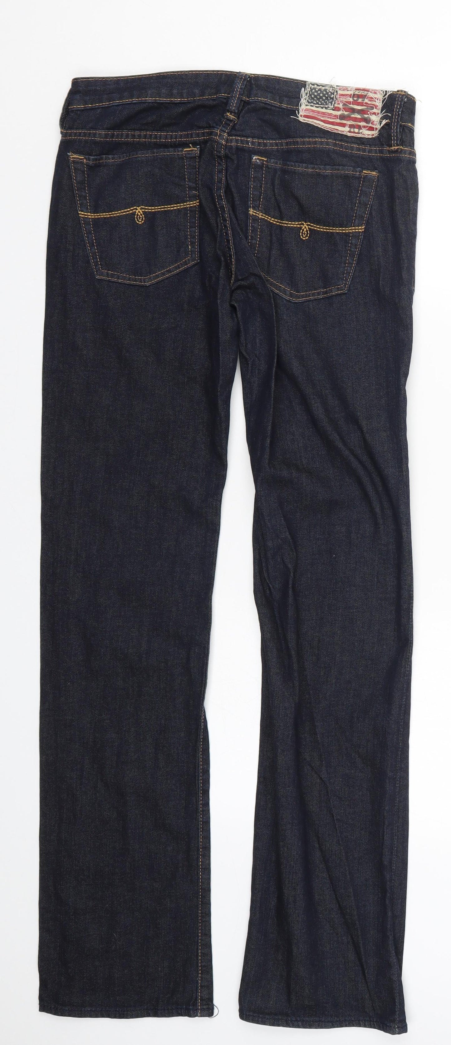 Ralph Lauren Mens Blue  Denim Straight Jeans Size 27 L32 in