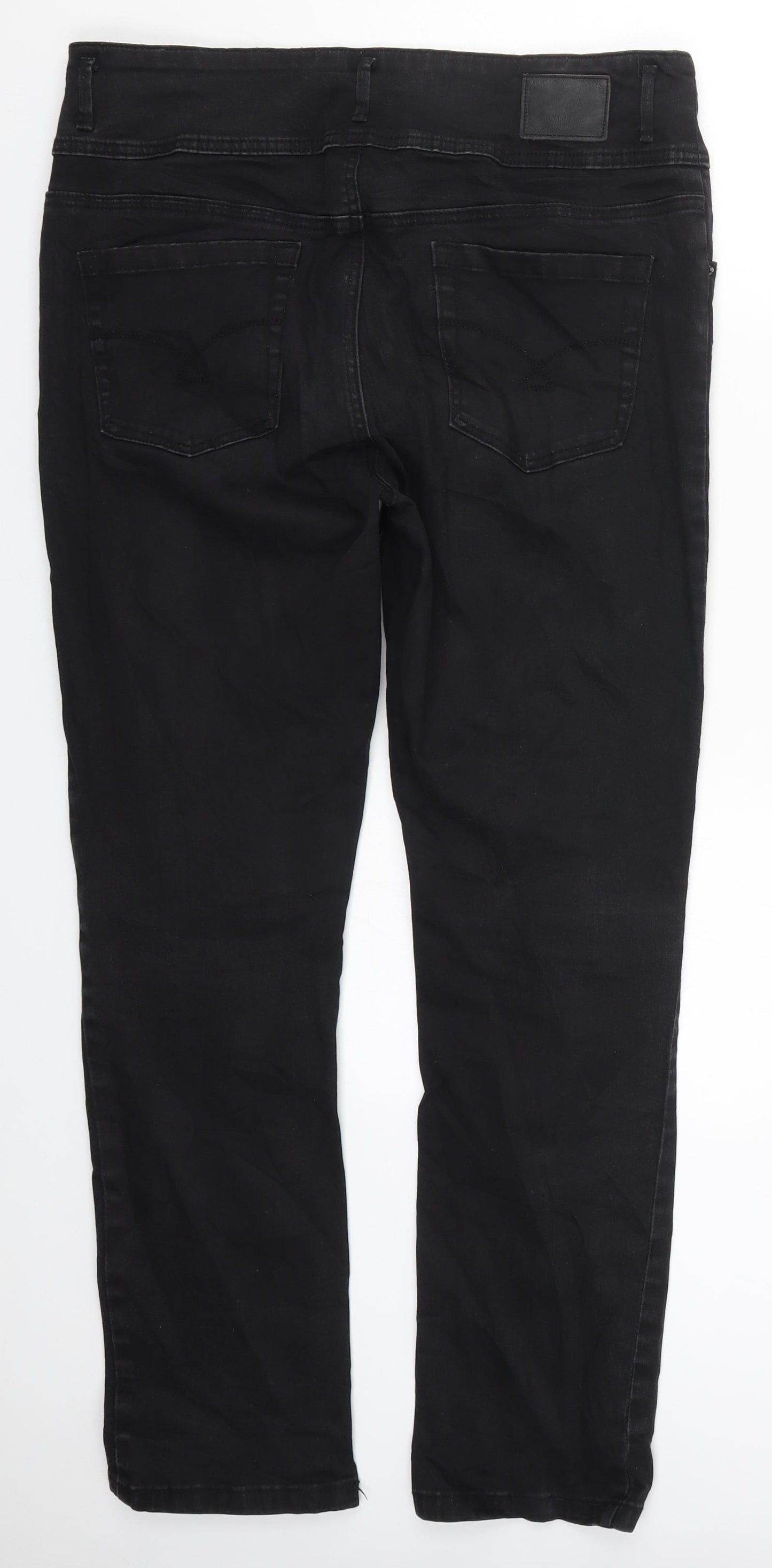 Flash Jeans Womens Black  Denim Skinny Jeans Size 16 L29.5 in